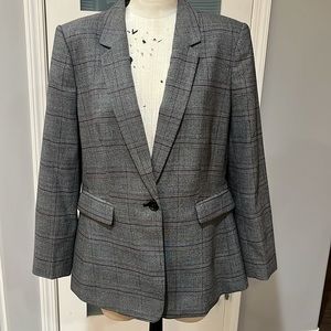 DKNY glen plaid blazer